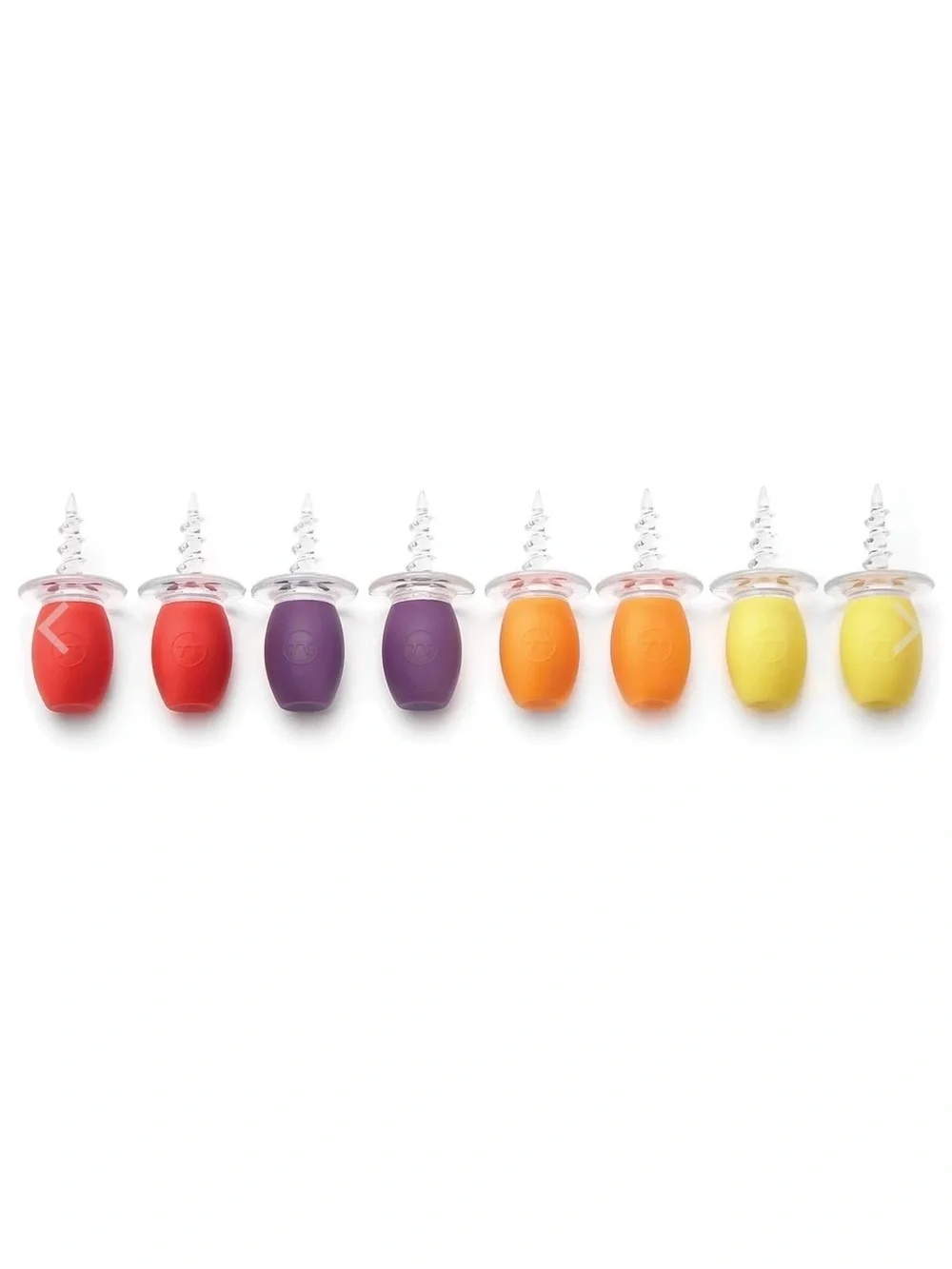 NEW!!! Outset Multicolored Screw-in Corn Holders (Set of 8)-NWT